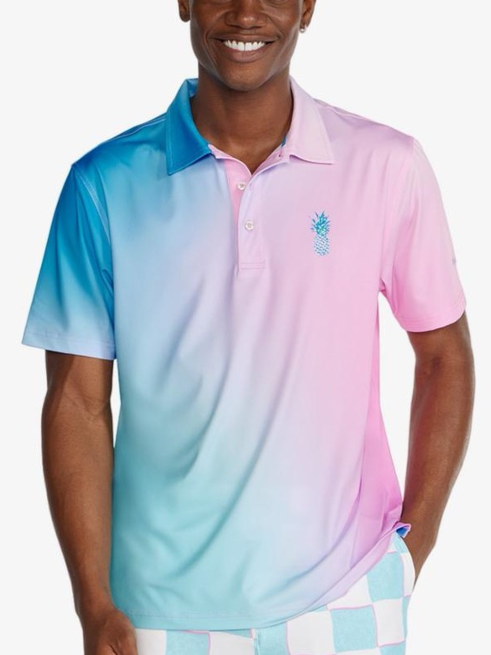 NWOT Chubbie’s Gradient Performance Polo | Large